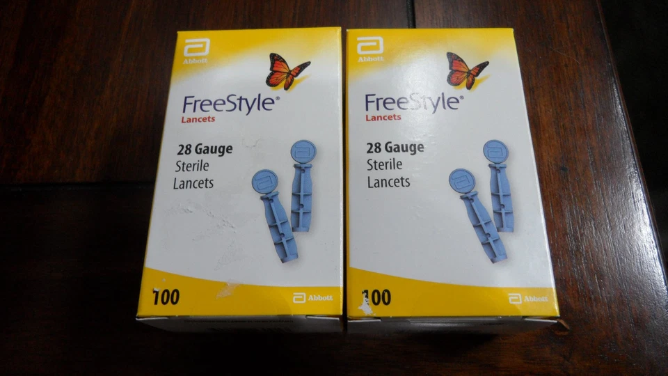 Lancetas Freestyle 200 Calibre 28 2 Cajas de 100 Envío Gratis Exp.2029 Foto 1 de 1