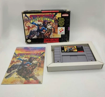 Super Nintendo SNES 1992 Sunset Riders Konami Rare Variant Vintage - Image 1 of 4
