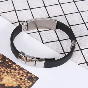 Cross Bracelet Man Miss Daily Verse Men's Stainless Steel Hand Jewelry - Picture 1 of 11