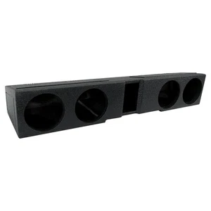 FITS 2009+ FORD F150 & 2017+ F250/F350 PICKUP TRUCKS QUAD 8” SUBWOOFER ENCLOSURE - Picture 1 of 3