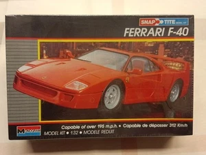 FERRARI F40 plastic model car kit 1/32 MONOGRAM (1065) snap tite - Foto 1 di 3