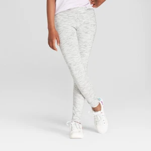 Cat & Jack Girl's Mid Rise Leggings Pants Gray XL (14/16) NWT - Picture 1 of 1