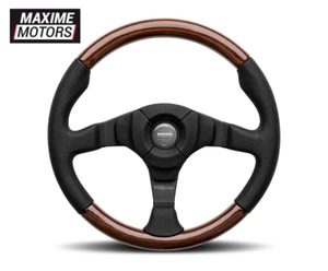 Volante MOMO DARK FIGHTER pelle traforata legno Heritage youngtimer - Bild 1 von 1