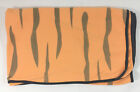 B5 Pomarańczowy Niebieski Tygrys Kocyk Dziecięcy w paski! Łóżeczko Przedszkole Pluszowa dżungla Zwierzę