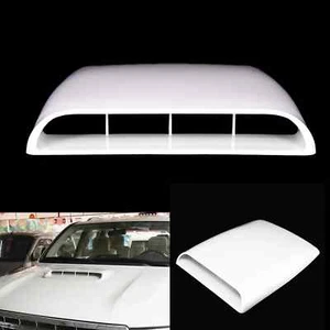 Air Flow Intake Hood Scoop Vent Bonnet Cover Trim Universal Car Decorative white - Foto 1 di 7