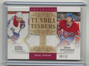 2014-15 Artifacts Tundra Tandems Fight Straps Red #TTBD Briere/Desharnais 09/12 - Picture 1 of 1