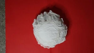 LINEN LACE CUSHION COVERS WHITE COLORED 20 inch handmade - Picture 1 of 2