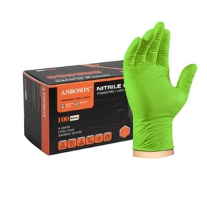 10mil Disposable Nitrile Gloves Chemical Resistant Mechanic Gloves Rubber Glo... - Picture 1 of 7