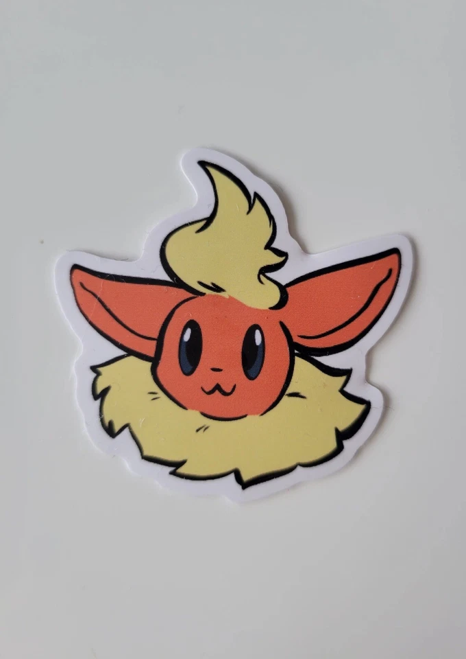 Flareon Fire Fox High Quality Waterproof 2” Sticker Custom Unique Art