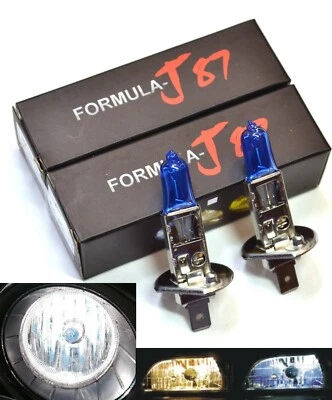 Lámpara de repuesto halógena H1 55W 5000K blanca de dos bombillas luz de haz alto ajuste Foto 1 de 4