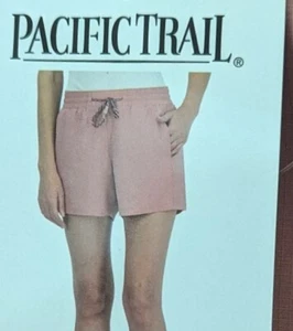 PACIFIC TRAIL WOMAN'S SM PINK SHORTS, 3 POCKETS, ELASTIC WAIST, COMFY LIGHT, NWT - Picture 1 of 14