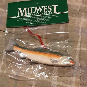 TROTA ARCOBALENO Midwest di Cannon Falls Pesce Decorazione Natalizia - Foto 1 di 4
