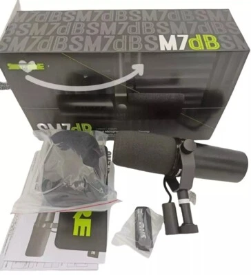 New Shure SM7dB Dynamic Microphone Built In Preamp Streaming Podcast Recording