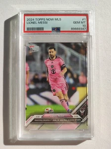 Lionel Messi PSA 10 Topps Now MLS #1 Inter Miami 2024 - Zdjęcie 1 z 7