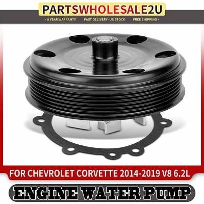Bomba de agua del motor con polea y junta para Chevrolet Corvette 2014-2019 V8 6,2 L Foto 1 de 4