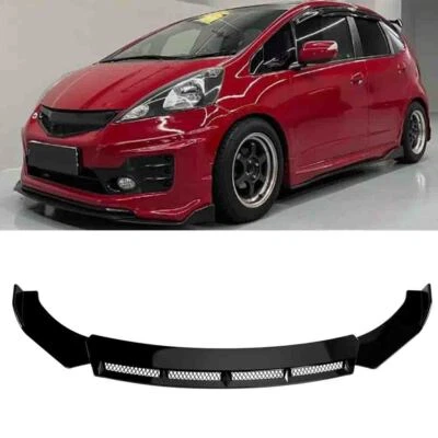 Gloss Black Car Front Bumper Spoiler Lip Splitter Body Kit For Honda Fit Jazz - Image 1 of 4