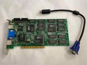 Miro miroMEDIA Hiscore 3D (3dfx Voodoo 2) 12MB with TV-Out & passthrough cable - Afbeelding 1 van 11