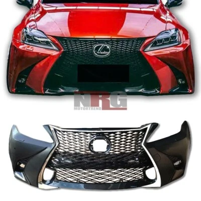 For 2006-2013 Lexus IS IS250 IS350 conversion GS F-Sport front bumper + Foglight - Image 1 of 4