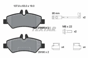Pastillas de freno (1 eje) TEXTAR 2919001 para Mercedes-Benz VW - Imagen 1 de 3