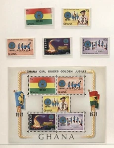 Ghana 1971 Jubilee Of The Guides Of Ghana Series CPL And BF Complete MNH T1389 - Picture 1 of 1
