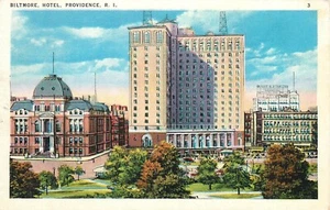 Postal Biltmore Hotel Providence Connecticut CT - Imagen 1 de 2