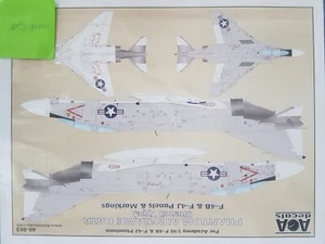 1/48 Phantom Airframe Data Stencil Type F-4B & F-4J Panels & Markings AOA 48-013 - Bild 1 von 1