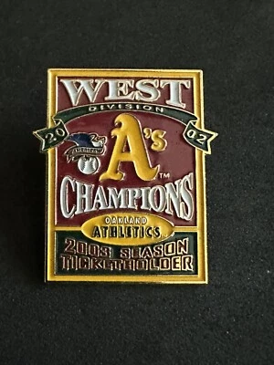 2003 Oakland A's Athletics Season Ticket Holder Pin World Series Elephant LV SGA - Image 1 of 2
