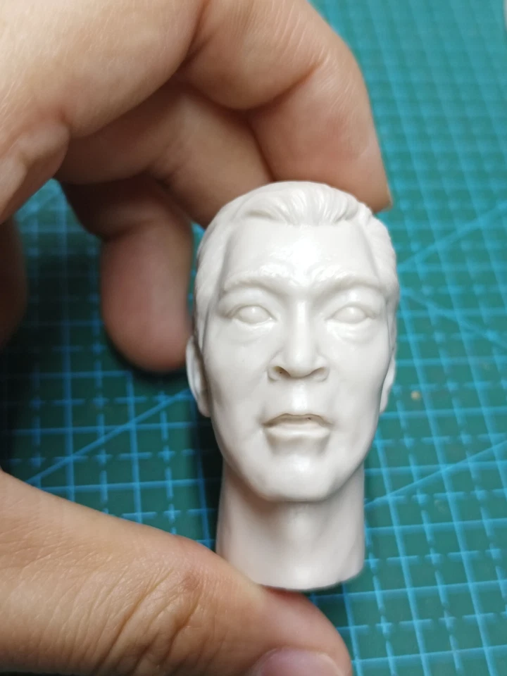 1/6 1/12 1/18 David TSUI Head Sculpt Carved For Male Action Figure Body Toys - Image 1 of 4