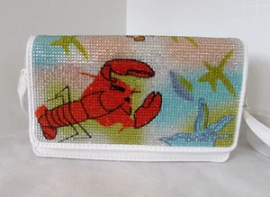 Betsey Johnson Kitsch Under the Sea Lobster Crossbody Clutch Bag Purse White NWT - Picture 1 of 14