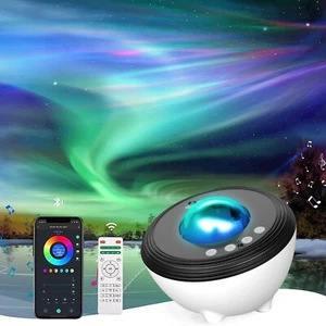 Altavoz Bluetooth Luz Proyector Aurora, Ruido Blanco, APP/Control Remoto/Voz - Imagen 1 de 9