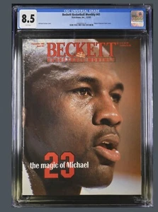 Michael Jordan Hakeem Olajuwon Beckett Basketball Magazine 10/1993 #41 CGC 8.5 - Picture 1 of 2