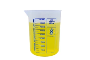 Beaker 2000 ml Polypropylene Low Form Marienfeld Superior - Picture 1 of 2