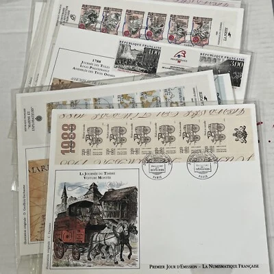 1980s France Illustrated First Day Covers (9). Great Postmarks. Very Fine. - Image 1 of 4
