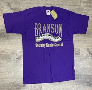 Vintage Branson Country Music Capital Single Stitch T-Shirt L NOS NWT Missouri - Picture 1 of 11