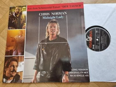 12" LP Disco Vinyl Chris Norman - Midnight lady Germany/ Smokie/ Dieter Bohlen - Image 1 of 4