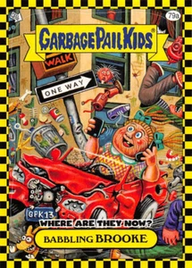 GPK Garbage Pail Kids 2010 Flashback Series 1 Yellow Card Babbling Brooke 79a - Picture 1 of 2