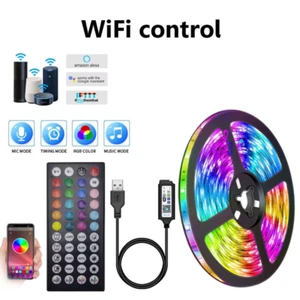 Usb Led Strip 5V 5050 Smart Led Light for Wall Room Bluetooth Wifi Alexa 15 20 M - Picture 1 of 16