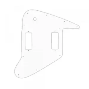 PICKGUARD EE. UU. para GIBSON® 1965-2018 FIREBIRD® 3 capas PG BLANCO WBW ¡Top! - Imagen 1 de 1