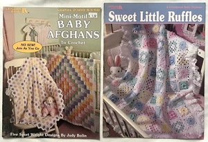 Sweet Little Ruffles & Mini Motif Baby Afghans Crochet Pattern Books ~ 6 Designs - Picture 1 of 6