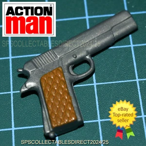 Action Man Vintage Palitoy Browning Pistol 1st Issue Small Hammer FREE POST UK - Picture 1 of 7