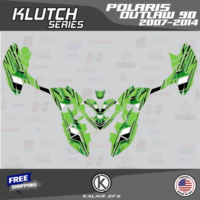 Kit de gráficos para POLARIS OUTLAW 90 (2007-2014) serie Klutch - verde 16-MIL Foto 1 de 4