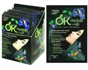 OK Herbal Easy White Cover Capelli Shampoo Ultimo Lungo Colore Cambiato Senza Ammoniaca x6 - Foto 1 di 11