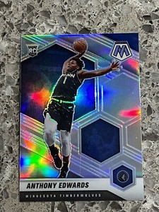 Anthony Edwards 2020 Mosaic Rookie RC Silver Prizm #201 Timberwolves