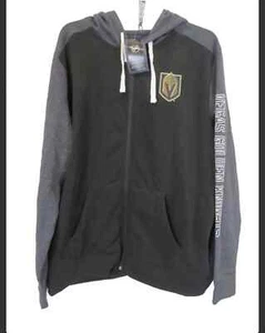 New-Fanatics "Black/Grey" VGK Full Zip Hoodie Men's XL officially licensed - Picture 1 of 7