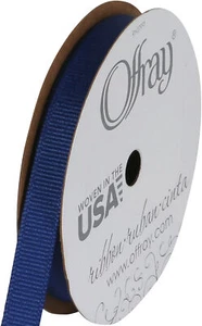 Offray Grosgrain Ribbon 3/8"X18'-Century Blue - Picture 1 of 1