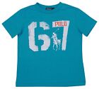 Polo Ralph Lauren Little Boy's Graphic T-Shirt -"67" et Poney-Aqua-Taille 6