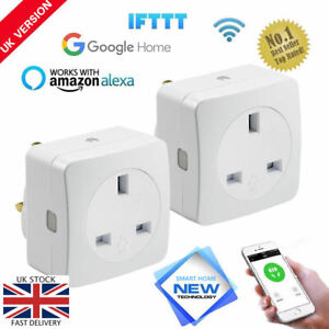 NEW WiFi Wireless Socket UK Plug Power Outlet App Amazon Alexa Google