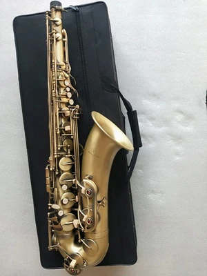 Тенор-саксофон латунный T-901 матовый антикварный медный саксофон с чехлом для мундштука - Изображение 1 из 4