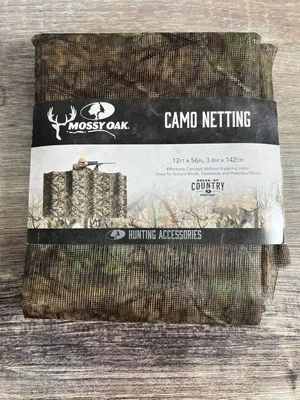 Mossy Oak Break-Up Country Hunters Camouflage Camo Netting 12X56 - Image 1 of 3