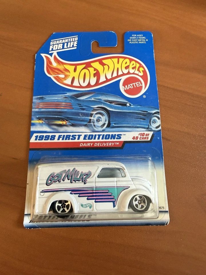 Graffiti retro Hot Wheels 1998 primera edición entrega de lácteos ¿tienes leche? Camión años 80 Foto 1 de 2